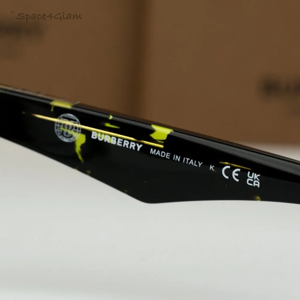 BRAND NEW Burberry BE2409 4124 Green Havana Demo Square Unisex Eyeglasses